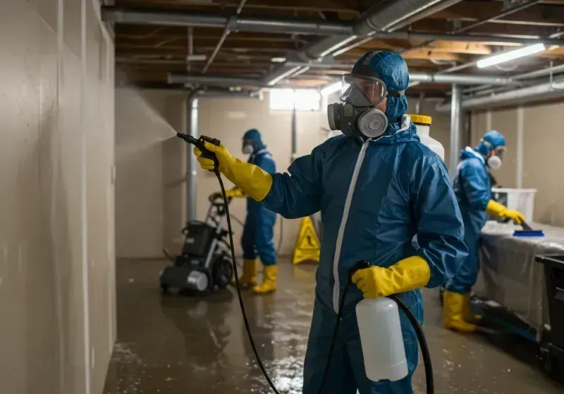 Basement Sanitization and Antimicrobial Treatment process in Hartley, CA